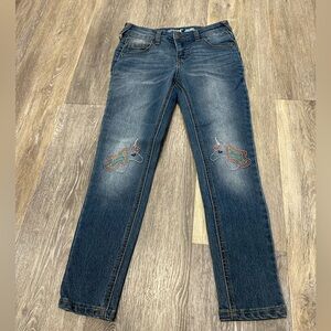 Cat & Jack Blue Jeans with Colorful Unicorn Patches